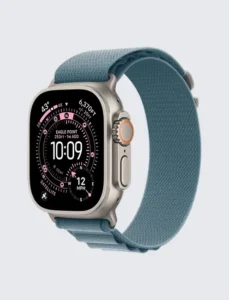 Apple Watch Ultra 2 – Titanium Case with Teal Trail Loop